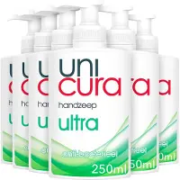 Unicura - Antibacteriële Handzeep Ultra - 6 x 250 ml - Voordeelverpakking