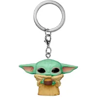 Merchandise Pocket Pop! Keychain: Star Wars The Mandalorian - The Child with Cup FUNKO