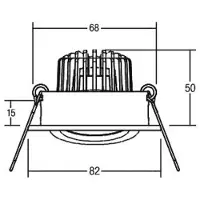 Brumberg 39483073 Leuchten LED-inbouwlamp LED 6 W Wit