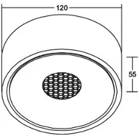 Brumberg Downlight Indy, dimbaar, wit / opaal, Aluminium, downlight