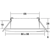 Brumberg 39255153 39255153 LED-inbouwlamp LED Zonder 5 W Nikkel