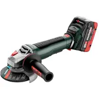 Metabo WPB 18 LT BL 11-125 Quick 18V Li-ion Accu Haakse Slijper Set (2x 5.5Ah LiHD Accu) In MetaBOX - 125 Mm