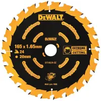 DeWalt Accessoires Cirkelzaagblad 165x20x24t Finish, kerf 1,65mm - DT10624-QZ
