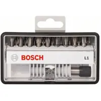 Bosch Robust Line 2607002567 Bitset 19-delig Kruiskop Phillips, Kruiskop Pozidriv, Binnen-zesrond (TX) Torsion zone