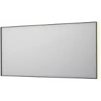 Ink SP32 Spiegel 160x80cm - LED Verlichting Rondom, Geborsteld Metal Black - Glas - Rechthoekig - Spiegels - Badkamerspiegels - 8718835177317