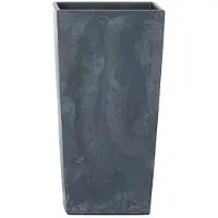 Prosperplast 2l Urbi Square Beton Effect Collection 12.6x12.6x20 Cm Flowerpot Grijs