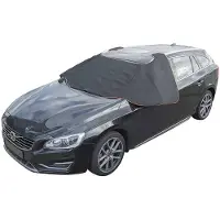 Proplus Raamafdekking 298 x 94 cm met magneten grijs/zwart