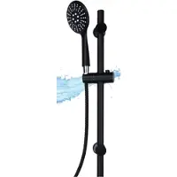Bath & Shower Doucheset - Douchekop met Handdouche met Slang - Zwart