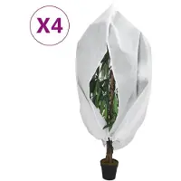 vidaXL Plantenhoezen met ritssluiting 4 st 70 g/m² 3,14x2,5 m