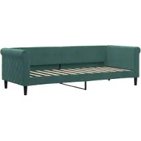 vidaXL Slaapbank 80x200 cm fluweel donkergroen