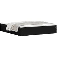 vidaXL Bedframe zwart 180x200 cm Super King Size