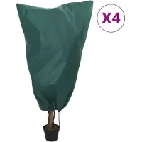 vidaXL Plantenhoezen met trekkoord 4 st 70 g/m² 0,8x1,2 m