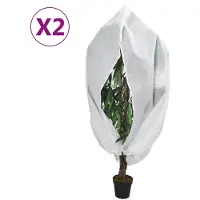 vidaXL Plantenhoezen met ritssluiting 2 st 70 g/m² 3,93x3 m