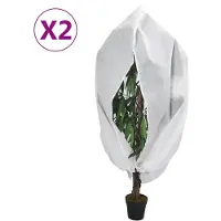 vidaXL Plantenhoezen met ritssluiting 2 st 70 g/m² 2,36x2 m