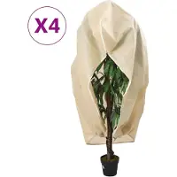 vidaXL Plantenhoezen met ritssluiting 4 st 70 g/m² 3,93x3 m