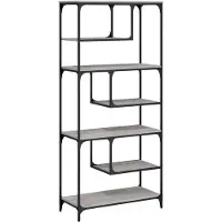 vidaXL Boekenkast 81x36x176 cm bewerkt hout grijs sonoma eikenkleurig