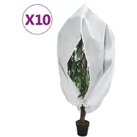 vidaXL Plantenhoezen met ritssluiting 10 st 70 g/m² 1x1,55 m