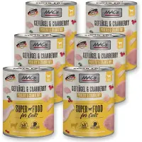 Mac'S MAC’s Kattenvoer Natvoer Blik - 95,8% Gevogelte & Cranberry - 6 x 800g