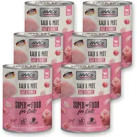 Mac'S Kattenvoer Natvoer Blik - 99% Kalf & Kalkoen - 6 x 800g
