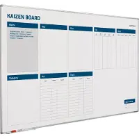 Smit Visual Whiteboard Kaizen verbeterbord - 90x180 cm