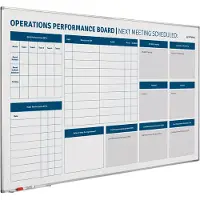 Smit Visual Whiteboard Proces verbeterbord - 90x180 cm