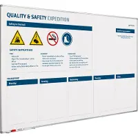 Smit Visual Whiteboard Kwaliteit en Veiligheid verbeterbord - 60x90 cm