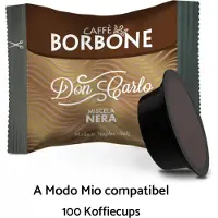 Caffe Borbone - Don Carlo Nera 100 Koffiecups - Lavazza a Modo Mio compatibel