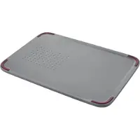 Florina Multi Smart kunststof snijplank 35.5 x 24.8 x 1.1 cm grijs