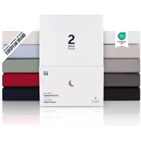Blumtal Hoeslaken Premium Jersey - 160 x 200 cm - tot 40 cm Matrashoogte - Wit - 100% Katoen - Boxspring - Set van 2