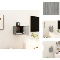vidaXL Tv-wandmeubel - Tv-wandmeubelen - Tv-meubel - Televisiemeubel - Tv-wandmeubel 30,5x30x30 cm grijs sonoma eikenkleurig