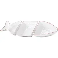 Sagaform Fish serveerkom wit 3-delig