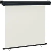 vidaXL Balkonscherm 165x250 cm crèmekleurig