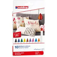 Edding 4600 textile pen set - 10 stuks - basis