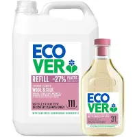 Ecover Wasmiddel Voordeelpak Wol- & Fijnwas 5L + 1,5L Gratis 142 Wasbeurten Ecologisch, Verzacht & Verzorgd