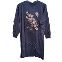 Entex dames big size shirt - lange mouw - Forever marine - One size/bigsize