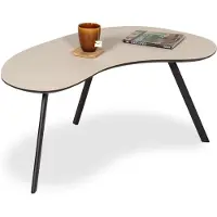 Bommel Wonen Salontafel (klein) Rein - Stone Beige - Salontafel Rond - Salontafel Kunststof -