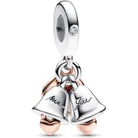 Pandora Charm Zilver/Roze Goud