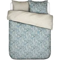 Essenza Dekbedovertrek Ophelia Smoke Blue Satijn-200 x 200 / 220 cm | 2-Persoons