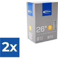 Schwalbe Binnenband - DV13 - 26 inch x 1.50 - 2.40 - Hollands Ventiel - 40mm - Voordeelverpakking 2 stuks