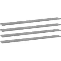 vidaXL Wandschappen 4 st 100x10x1,5 cm bewerkt hout betongrijs