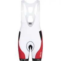 Onda Fietsbroek kort met bretels heren Wit Rood - Algarve - XXL
