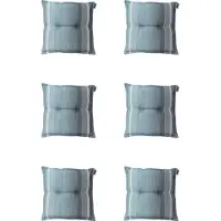 Madison - Zitkussen - Universeel - 6 st - 50x50cm - Stef Grey - Grijs