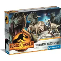 Clementoni Archeojuar Triceratops And Velociraptor Jurassic World 3 Goud Kinderen