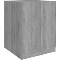 vidaXL Wasmachinekast, grijs Sonoma, 71x71,5x91,5 cm