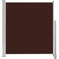 vidaXL Tuinscherm uittrekbaar 140x300 cm bruin