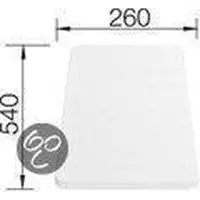 BLANCO Universele snijplank wit 540x260