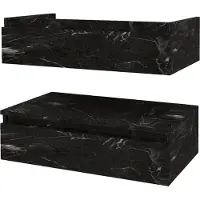 Ideavit Opbouwwastafel solidthin 60x35x12.5 cm solid surface mat zwart