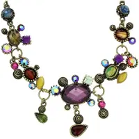 Behave - Gekleurde Ketting met Stenen - Trendy Accessoire voor Dames