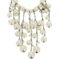 Behave - Ketting met parels en lange hangers - 42,5 cm (verlengketting 6 cm)