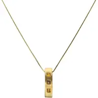 Behave Ketting staafje met steentjes – 41,5 cm